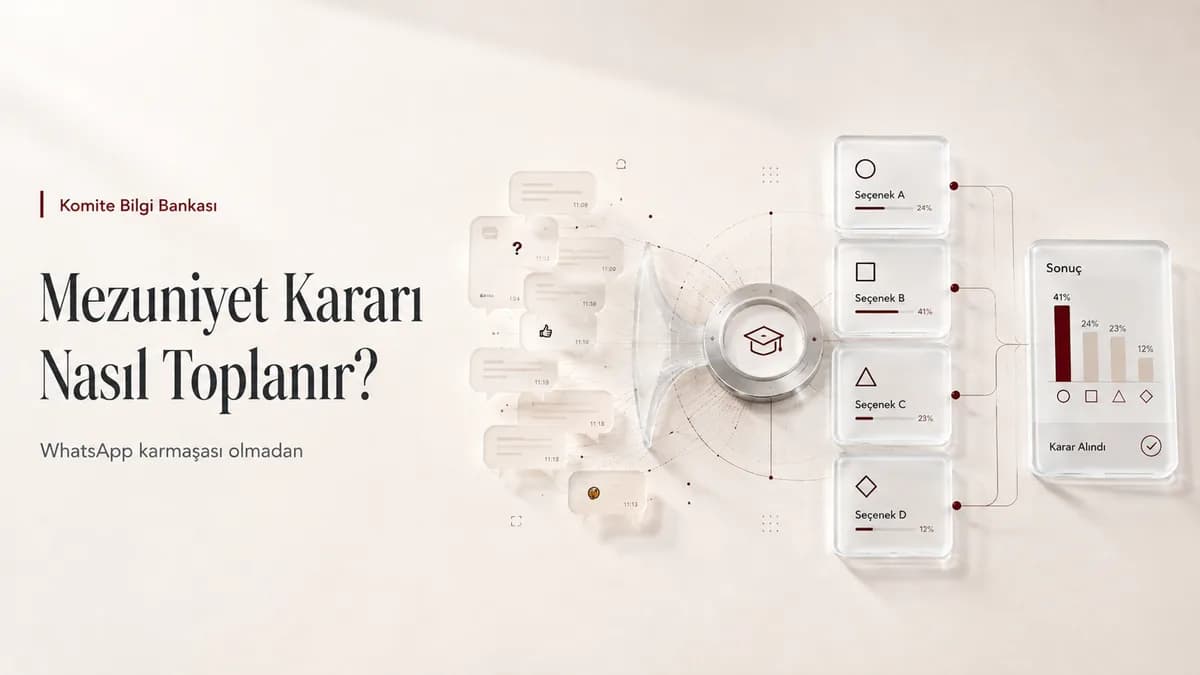 WhatsApp mesajlarından düzenli mezuniyet oylamasına geçiş.