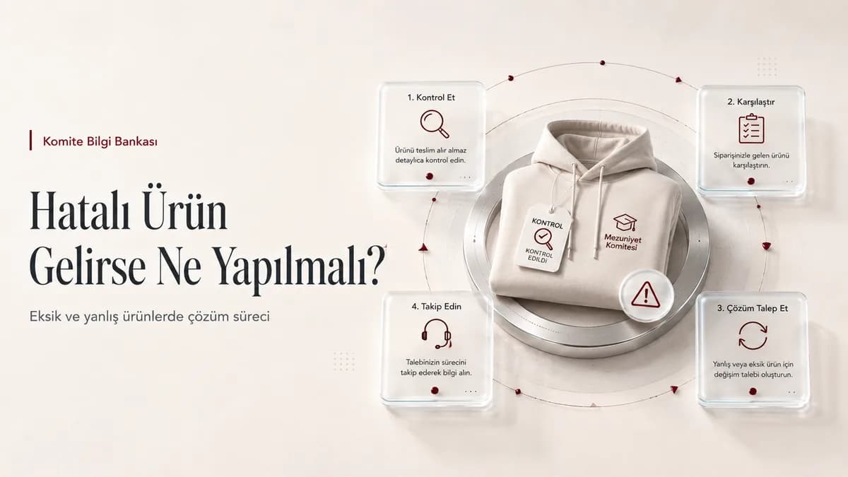 Hatalı veya Eksik Mezuniyet Ürünü Geldiğinde Ne Yapılmalı?