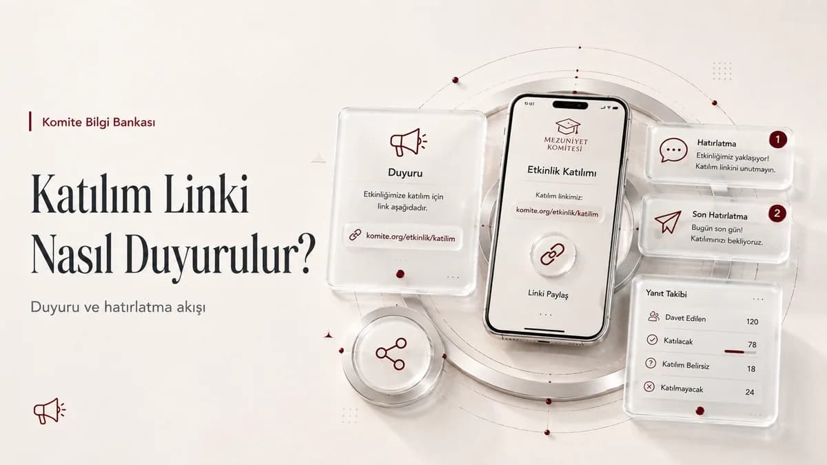 Mezuniyet Katılım Linki Nasıl Duyurulur?